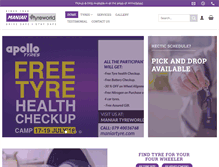 Tablet Screenshot of maniartyre.com